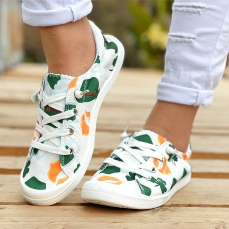 Aayomet Casual Dress Shoes for Women Women Shoes Fashion Floral Casual Shoes Flat Soled Soft Soled Comfortable Casual Shoes Green 7
Aayomet Casual Dress Shoes for Women Women Shoes Fashion Floral Casual Shoes Flat Soled Soft Soled Comfortable Casual Shoes Green 7