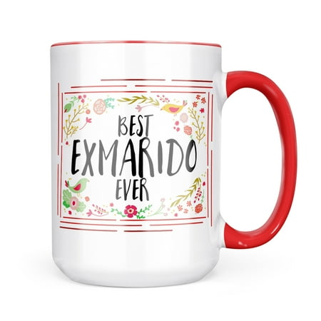 Neonblond Happy Floral Border Exmarido Mug gift for Coffee Tea lovers