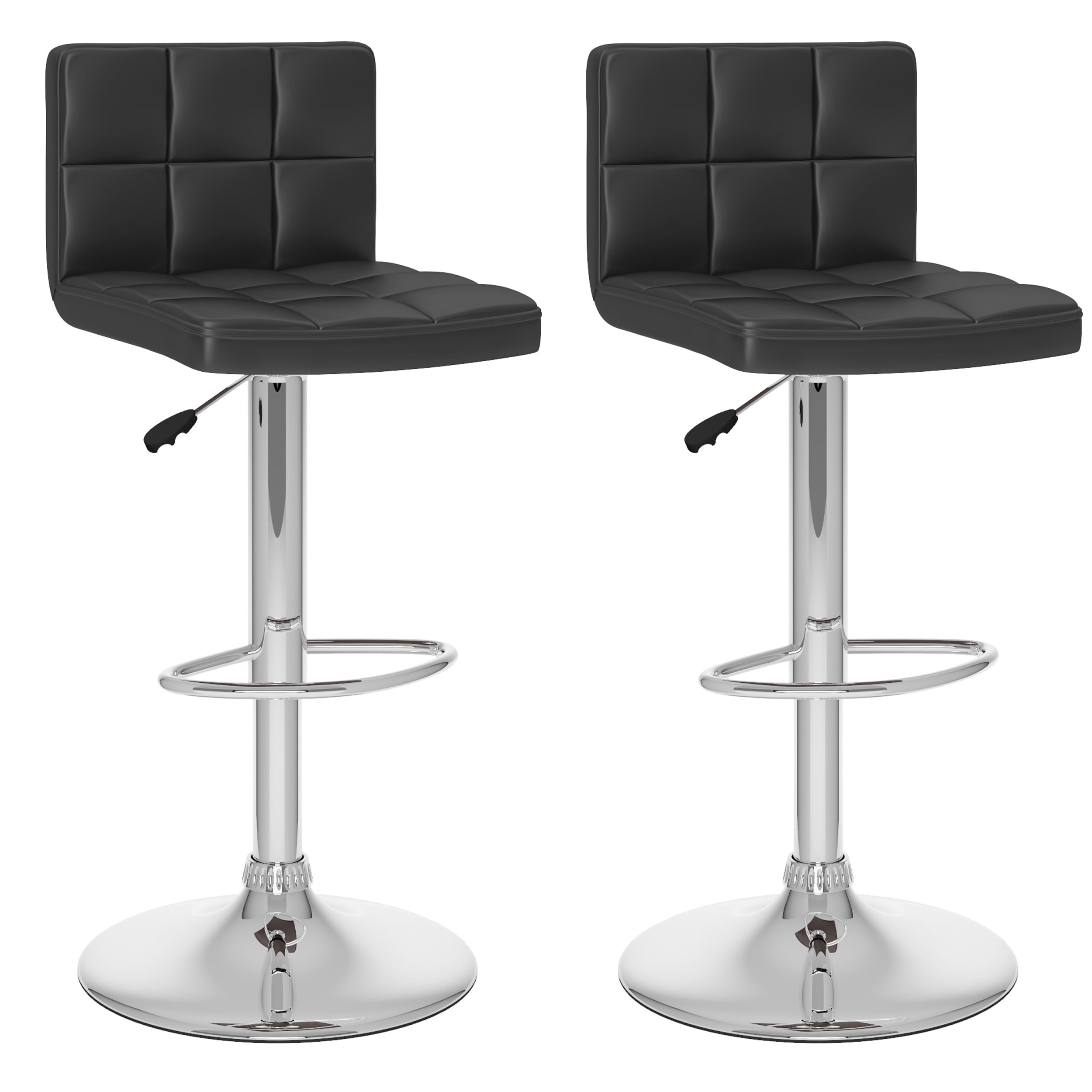 CorLiving B-612-VPD Adjustable Bar Stool with Footrest Set of 2