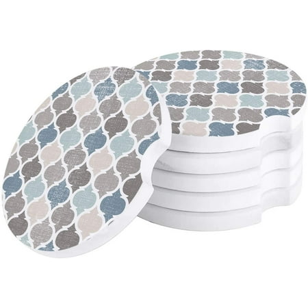 FMSHPON Geometric Retro Style Moroccan Pattern Set of 2 Car Coaster for Drinks Absorbent Ceramic Stone Coasters Cup Mat with Cork Base for Home Kitchen Room Coffee Table Bar Decor
FMSHPON Geometric Retro Style Moroccan Pattern Set of 2 Car Coaster for Drinks Absorbent Ceramic Stone Coasters Cup Mat with Cork Base for Home Kitchen Room Coffee Table Bar Decor
