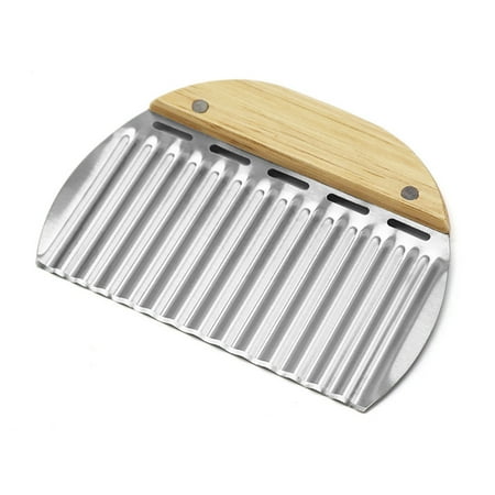 VeliToy Wavy Potato Ripples Stainless Steel Fruit Vegetable Cutter French Fries Slice Tool(Wooden Handle)
VeliToy Wavy Potato Ripples Stainless Steel Fruit Vegetable Cutter French Fries Slice Tool(Wooden Handle)