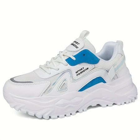 KINODAY Breathable Mesh Platform Sneakers Casual Lace Up Outdoor Shoes Comfortable Low Top Sport Shoes
KINODAY Breathable Mesh Platform Sneakers Casual Lace Up Outdoor Shoes Comfortable Low Top Sport Shoes
