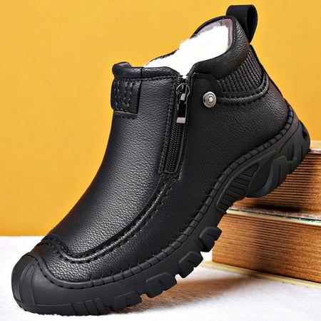 Men‘s Cotton Shoes Fleece-lined Warm Thickened Men‘s Shoes Wool Casual High-top Shoes Outdoor Fur Integrated Winter Men‘s Shoes 
Men‘s Cotton Shoes Fleece-lined Warm Thickened Men‘s Shoes Wool Casual High-top Shoes Outdoor Fur Integrated Winter Men‘s Shoes