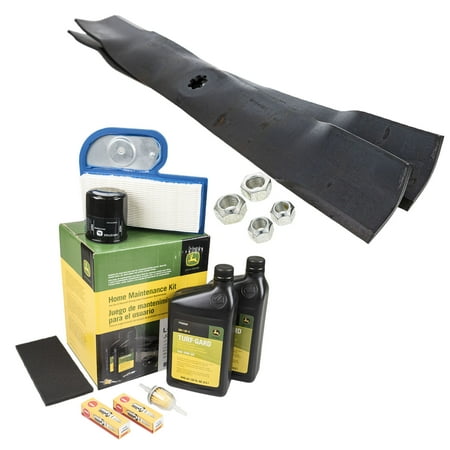 John Deere OEM Model LT180 Maintenance Kit and Standard Blades 42 Mower Deck