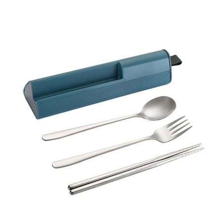 1 Set Portable Cutlery Set High Quality Stainless Steel Tableware Set Fork Spoon Chopstick Camping Travel Flatware Kit with Box BLUE
1 Set Portable Cutlery Set High Quality Stainless Steel Tableware Set Fork Spoon Chopstick Camping Travel Flatware Kit with Box BLUE