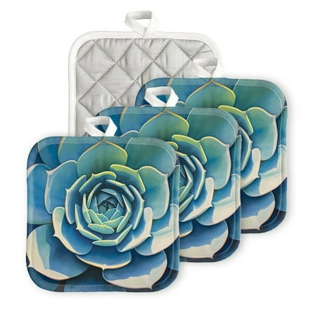 BaHomeck Pot Holders 4pcs dacron Made Square heat-resisting mat Machine Washable for Kitchen Oven Hot Pads 6.7inch*6.7inch Oil Painting Of Close-Up View Of The Center Of Echeveria
BaHomeck Pot Holders 4pcs dacron Made Square heat-resisting mat Machine Washable for Kitchen Oven Hot Pads 6.7inch*6.7inch Oil Painting Of Close-Up View Of The Center Of Echeveria