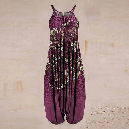 Quealent Workout Jumpsuits For Women Jumpsuits For Women Dressy Sleeveless Spaghetti Strap Romper Elastic Waist Pant Vintage Purple XL
Quealent Workout Jumpsuits For Women Jumpsuits For Women Dressy Sleeveless Spaghetti Strap Romper Elastic Waist Pant Vintage Purple XL