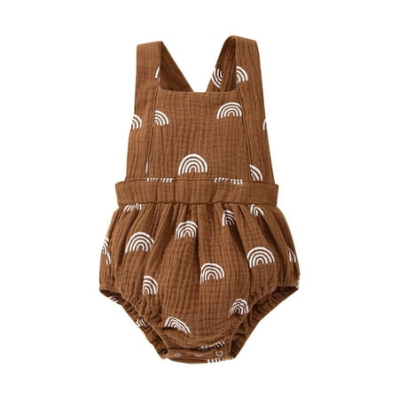 Baby Toddler Girls Crawl Suit Sleeveless Strap Rainbow Printed Jumpsuit Crawl Suit Brown Beige Climbing Suit Cartoon Suit Newborn Infant Child Clothing Streetwear Kids Dailywear Outwear
Baby Toddler Girls Crawl Suit Sleeveless Strap Rainbow Printed Jumpsuit Crawl Suit Brown Beige Climbing Suit Cartoon Suit Newborn Infant Child Clothing Streetwear Kids Dailywear Outwear