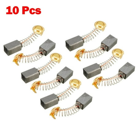 10 Pcs Carbon Brushes for Electric Motors 13 x 7.5 x 6.5mm Replacement Part