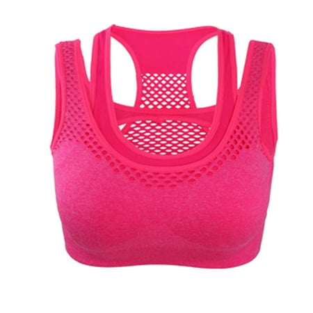 Sunvit Womens Sports Bras- Sexy Comfortable Breathable No rims Vest Style Quick Drying Casual Base Tops Underwear #120 Hot Pink
Sunvit Womens Sports Bras- Sexy Comfortable Breathable No rims Vest Style Quick Drying Casual Base Tops Underwear #120 Hot Pink