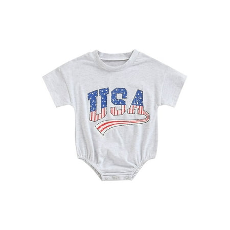 Genuiskids 4th of July Toddler Infant Baby Boys Independence Day Romper Summer Stripe Star Letter Printed Short Sleeve Round Neck Triangle Bodysuit 2-3T
Genuiskids 4th of July Toddler Infant Baby Boys Independence Day Romper Summer Stripe Star Letter Printed Short Sleeve Round Neck Triangle Bodysuit 2-3T