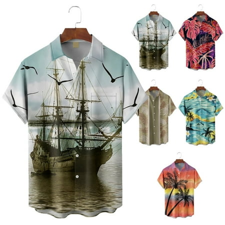Teens Mens Crewneck Shirt & Top Loose Fit Classic Clothing for Boys 5-14 Years