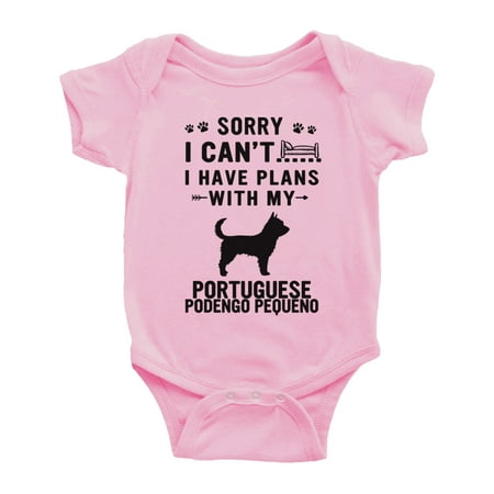 Sorry I Can t I Have Plans With My Portuguese Podengo Pequeno Love Pet Dog Cute Baby Jumpsuits (Pink 0-3 Months)
Sorry I Can t I Have Plans With My Portuguese Podengo Pequeno Love Pet Dog Cute Baby Jumpsuits (Pink 0-3 Months)