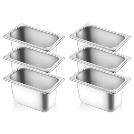 1/9 Size 4 Inch Deep Hotel Pans Anti Clogging Stainless Steel Steam Table Pans Commercial Metal Food Catering Trays
1/9 Size 4 Inch Deep Hotel Pans Anti Clogging Stainless Steel Steam Table Pans Commercial Metal Food Catering Trays