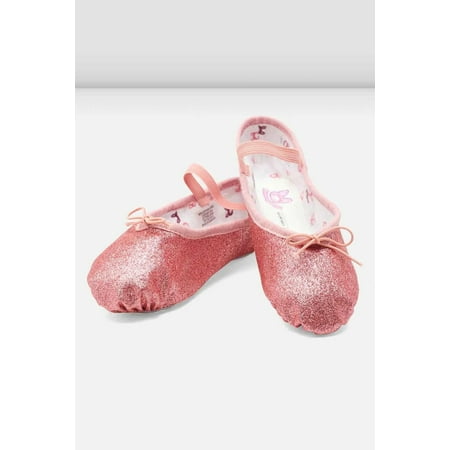 BLOCH Childrens Glitterdust Ballet Shoes Rose