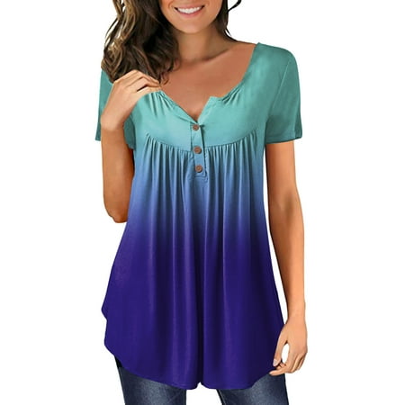 Pianpianzi Handkerchief Womens Shirt Womens Check Shirt Fitted Maternity Dress Women Plus Size Gradient Printed V Neck Short Sleeve T Shirts Button Pullover Tank Tops Blouse
Pianpianzi Handkerchief Womens Shirt Womens Check Shirt Fitted Maternity Dress Women Plus Size Gradient Printed V Neck Short Sleeve T Shirts Button Pullover Tank Tops Blouse