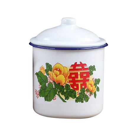 Nostalgic Chinese Enamel Cup with Lid Creative Instant Noodle Bowl Large Capacity Literary Tea Mug Gift 750/1100/3000ML 3000ml
Nostalgic Chinese Enamel Cup with Lid Creative Instant Noodle Bowl Large Capacity Literary Tea Mug Gift 750/1100/3000ML 3000ml
