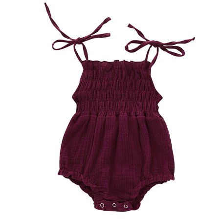 Akiihool Baby Girls Bodysuits Baby Boy Girl Solid Romper Ribbed Knit Onesie Short Sleeve One Piece Jumpsuit Clothes ( 0-3 Months)
Akiihool Baby Girls Bodysuits Baby Boy Girl Solid Romper Ribbed Knit Onesie Short Sleeve One Piece Jumpsuit Clothes ( 0-3 Months)