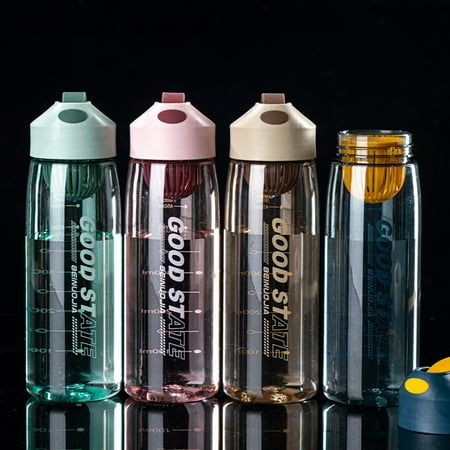 Walbest 480ml/550ml Water Bottle Screw Cover Large Capacity Plastic Sturdy Reminder Drink Flask for Home
Walbest 480ml/550ml Water Bottle Screw Cover Large Capacity Plastic Sturdy Reminder Drink Flask for Home