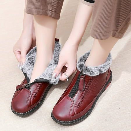 Zunfeo Women Winter Boots- Solid Trendy Rain Boots Warm Comfy Boots Christmas Gifts Clearance Red 5.5
Zunfeo Women Winter Boots- Solid Trendy Rain Boots Warm Comfy Boots Christmas Gifts Clearance Red 5.5