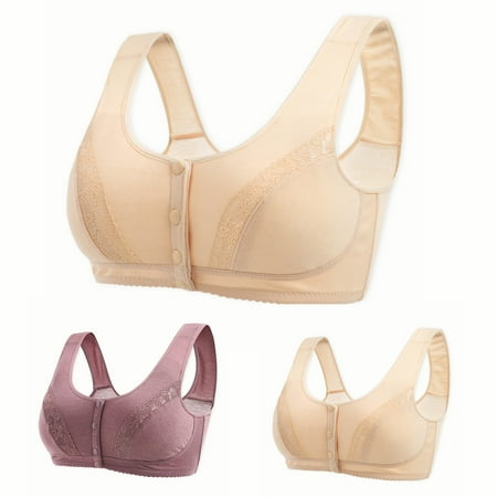 Patlollav Womens Plus Size Bras Side Breast Collection Front Opening and Comfortable Bra Underwire
Patlollav Womens Plus Size Bras Side Breast Collection Front Opening and Comfortable Bra Underwire
