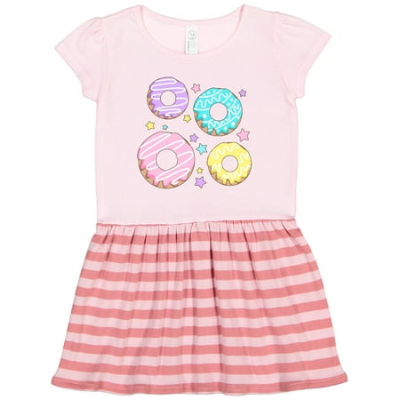 Inktastic Easter Pastel Donuts with Frosting and Stars Gift Toddler Girl Dress