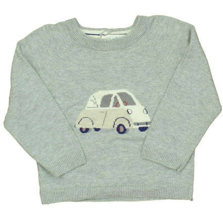 Pre-owned Jacadi Boys Grey | Car Sweater size: 18 Months