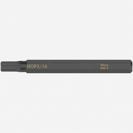 Wera 018156 Hex-Plus 840 S Bit for Impact Screwdriver 3/16 x 70mm