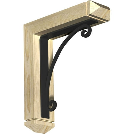 4 W x 14 D x 16 H Legacy Arts & Crafts Ironcrest Rough Sawn Bracket Douglas Fir (1 1/2 W x 10 D x 12 H Iron Bracket)
4 W x 14 D x 16 H Legacy Arts & Crafts Ironcrest Rough Sawn Bracket Douglas Fir (1 1/2 W x 10 D x 12 H Iron Bracket)