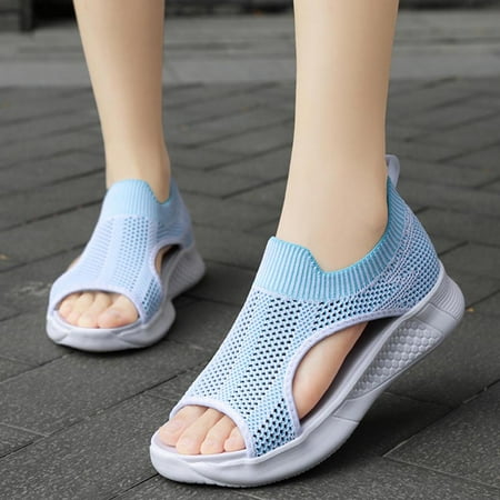 KBODIU Sandals Women Athletic Comfortable Outdoor Sandals with Arch Support Walking Sandals for Women Breathable Comfort Hollow Out Casual Wedges Mesh Sandals for Spot/Beach/Travel/Home Blue 41
KBODIU Sandals Women Athletic Comfortable Outdoor Sandals with Arch Support Walking Sandals for Women Breathable Comfort Hollow Out Casual Wedges Mesh Sandals for Spot/Beach/Travel/Home Blue 41