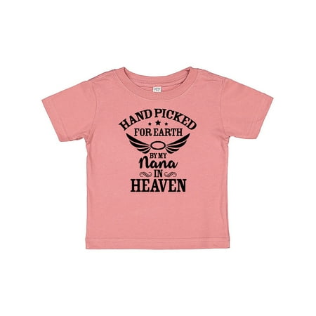 Inktastic Handpicked for Earth By My Nana in Heaven with Angel Wings Gift Baby Boy or Baby Girl T-Shirt
Inktastic Handpicked for Earth By My Nana in Heaven with Angel Wings Gift Baby Boy or Baby Girl T-Shirt