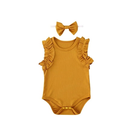 Douhoow 0-24M Baby Girls Romper Infant Soft Cotton Sleeveless Ruffles Jumpsuit
Douhoow 0-24M Baby Girls Romper Infant Soft Cotton Sleeveless Ruffles Jumpsuit
