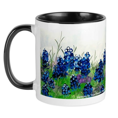 CafePress - Bluebonnet Painting Mug - Ceramic Coffee Tea Novelty Mug Cup 11 oz