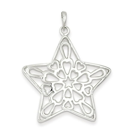 Sterling Silver Polished Star Pendant