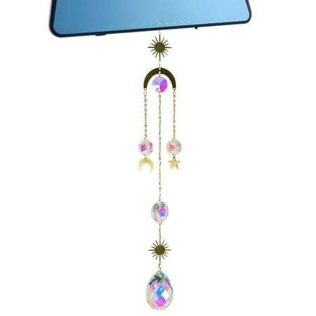 AIXING Moon Prism Dazzling Rainbow Catcher for Window Moon Decor Moon Wind Chimes Crystal Pendant Colorful Light Refraction for Home Balconies show
AIXING Moon Prism Dazzling Rainbow Catcher for Window Moon Decor Moon Wind Chimes Crystal Pendant Colorful Light Refraction for Home Balconies show