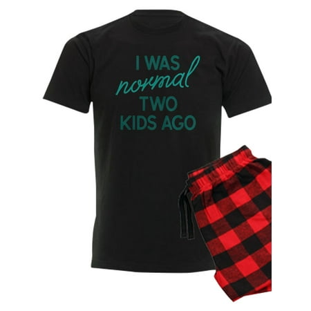 CafePress - Two Kids Ago Men s Light Pajamas - Men s Dark Pajamas