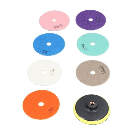 ESTINK Polishing Pads Kit Abrasives 7Pcs Polishing Pads Wet Dry Polish Kit Grit + 1Pc Backer Grinding Granite Marble 4in
ESTINK Polishing Pads Kit Abrasives 7Pcs Polishing Pads Wet Dry Polish Kit Grit + 1Pc Backer Grinding Granite Marble 4in