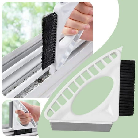 ZHIYU Multifunctional Cleaning Brush Kitchen Bathroom Silicone Cleaning Brush Countertop Floor Window Brush Brush Scraper Brush Gray