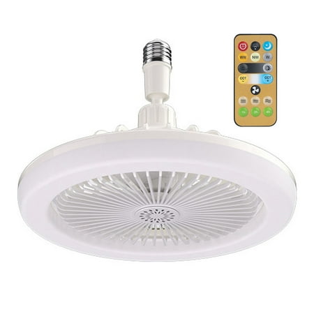 Joyfeel Socket Fan Light with Remote Control 3 Speed Settings Low Noise Dimmable Flicker Free E27 Ceiling Fan with LED Light Bulb
Joyfeel Socket Fan Light with Remote Control 3 Speed Settings Low Noise Dimmable Flicker Free E27 Ceiling Fan with LED Light Bulb
