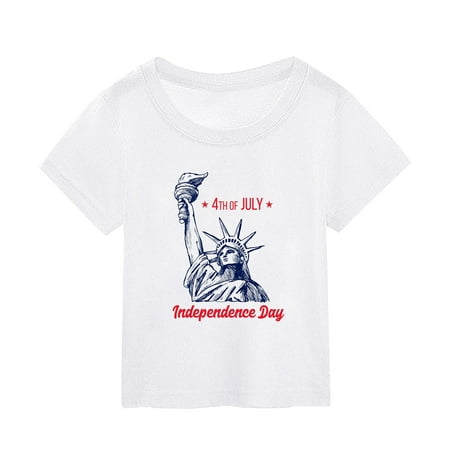 Dr.Eam Little Girls Tees T-Shirts Summer Independence Day The Statue Printed Short Sleeved Top Worn Over Fashion Tops Casual Soft Dailywear White 3 Y-4 Y
Dr.Eam Little Girls Tees T-Shirts Summer Independence Day The Statue Printed Short Sleeved Top Worn Over Fashion Tops Casual Soft Dailywear White 3 Y-4 Y