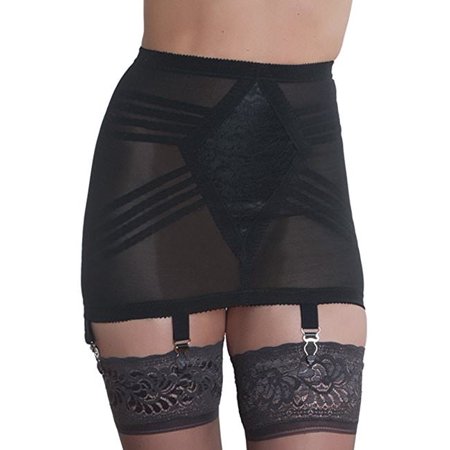 Rago Shapewear Open Bottom Girdle Style 1359 (Large Black)