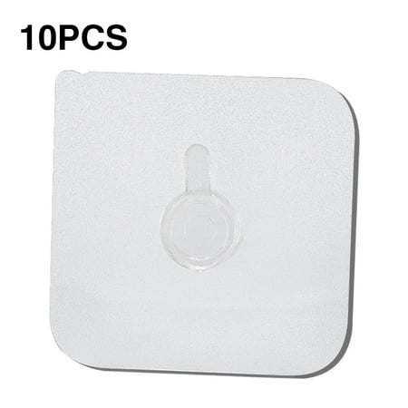 10pcs/set Hanging Home Durable Self Adhesive Wall Hooks Living Room Office