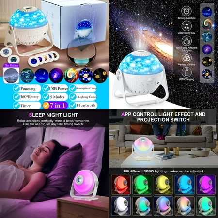 DFDIEJZ Exquisite Realistic Sky Night Light Projector for Bedroom - Stunning Solar System Planetarium Star Lamp - Create Relaxing Ambiance with Stellar Ceiling Decoration - Perfect Gift f
DFDIEJZ Exquisite Realistic Sky Night Light Projector for Bedroom - Stunning Solar System Planetarium Star Lamp - Create Relaxing Ambiance with Stellar Ceiling Decoration - Perfect Gift f