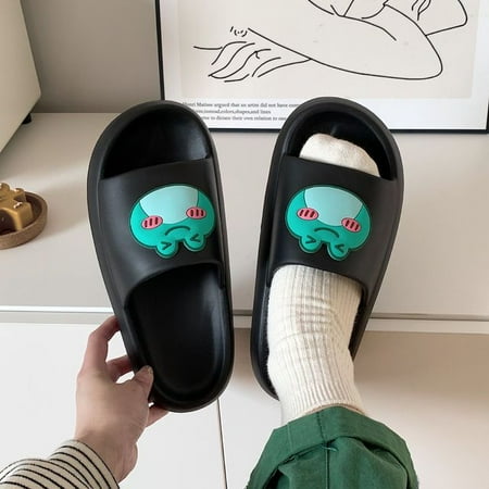 CoCopeaunt Cartoon Cute Frog Thick-soled Slippers New Summer Womens Slippers Outdoor Beach Flip-flops Indoor Non-slip EVA Sandals
CoCopeaunt Cartoon Cute Frog Thick-soled Slippers New Summer Womens Slippers Outdoor Beach Flip-flops Indoor Non-slip EVA Sandals