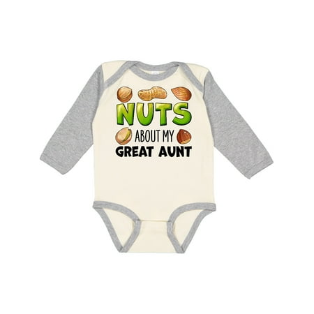 Inktastic Nuts About My Great Aunt Peanut Almond Pistachio Gift Baby Boy or Baby Girl Long Sleeve Bodysuit
Inktastic Nuts About My Great Aunt Peanut Almond Pistachio Gift Baby Boy or Baby Girl Long Sleeve Bodysuit