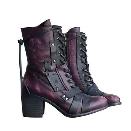 Retro Comfortable Lace-up Boots with Thick Heels PU Leather Pointed Toe Women Boots New
Retro Comfortable Lace-up Boots with Thick Heels PU Leather Pointed Toe Women Boots New
