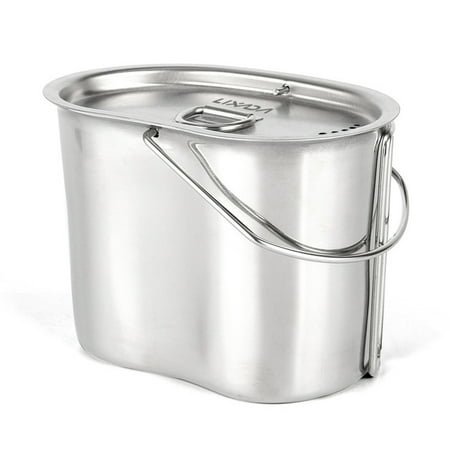 Lixada Stainless Steel Canteen Cup with Foldable Handles and Lid for Outdoor Camping Hiking Backpacking Picnic
Lixada Stainless Steel Canteen Cup with Foldable Handles and Lid for Outdoor Camping Hiking Backpacking Picnic
