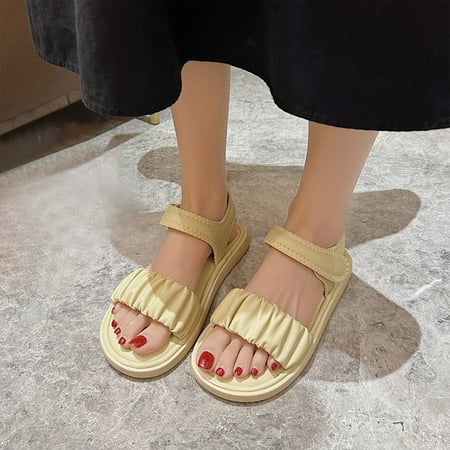Sandals for Women Aoujea Holiday Savings Summer Fashion One Line Thick Sole Women s Shoes Casual Open Toe Sandals Yellow 7 on Clerance
Sandals for Women Aoujea Holiday Savings Summer Fashion One Line Thick Sole Women s Shoes Casual Open Toe Sandals Yellow 7 on Clerance