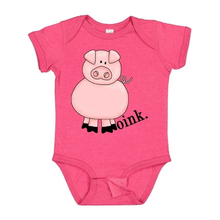 Inktastic Pig-Oink Gift Baby Boy or Baby Girl Bodysuit