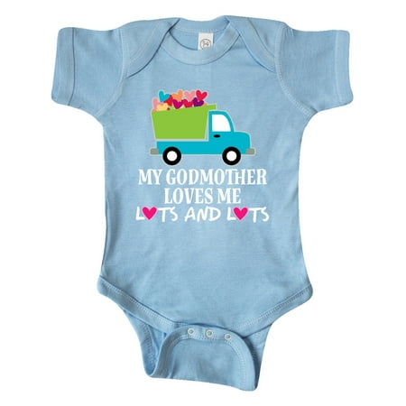 Inktastic My Godmother Loves Me Gift Baby Boy or Baby Girl Bodysuit